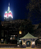 Empire State Building and Little Church around the Corner, NYC